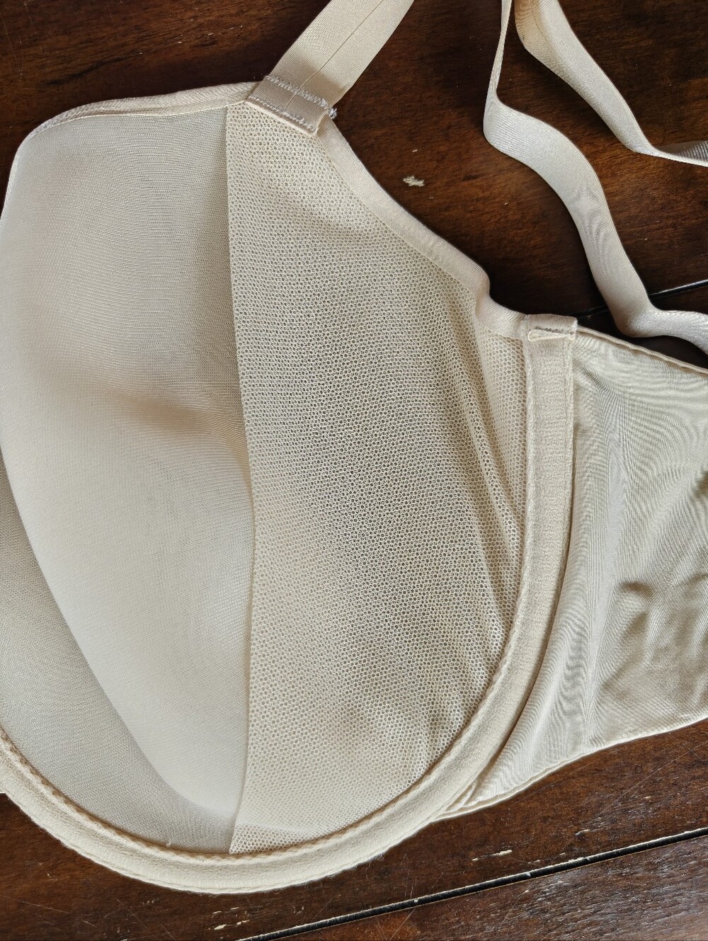 Skims Weightless Demi Bra New NWT 38DDDD Sand sheer nude 38G - Picture 5 of 9